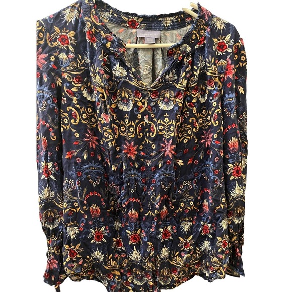 Laura Ashley Tops - Laura Ashley Tie sleeve top XL
